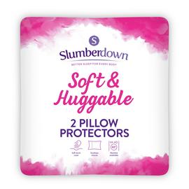 Slumberdown Soft and Huggable Pillow Protector Pair