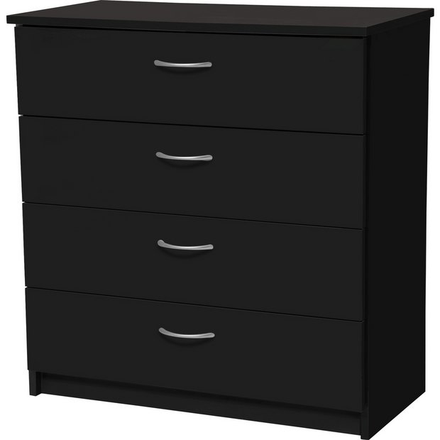 Buy Collection Cheval 4 Drawer Chest Black at Argos.co.uk Your