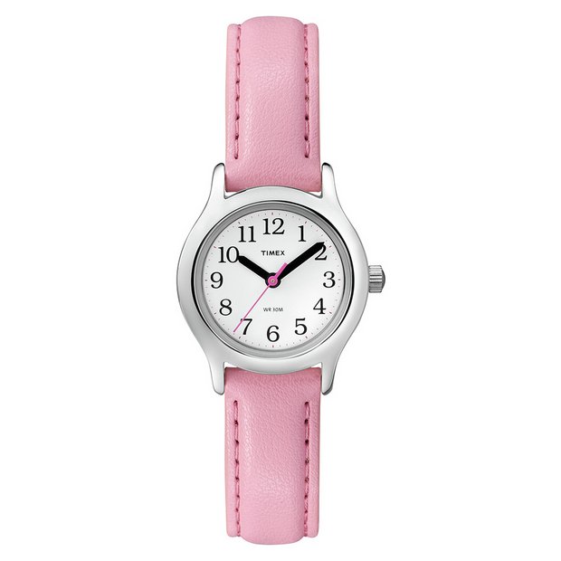 Watch with pink strap new arrivals