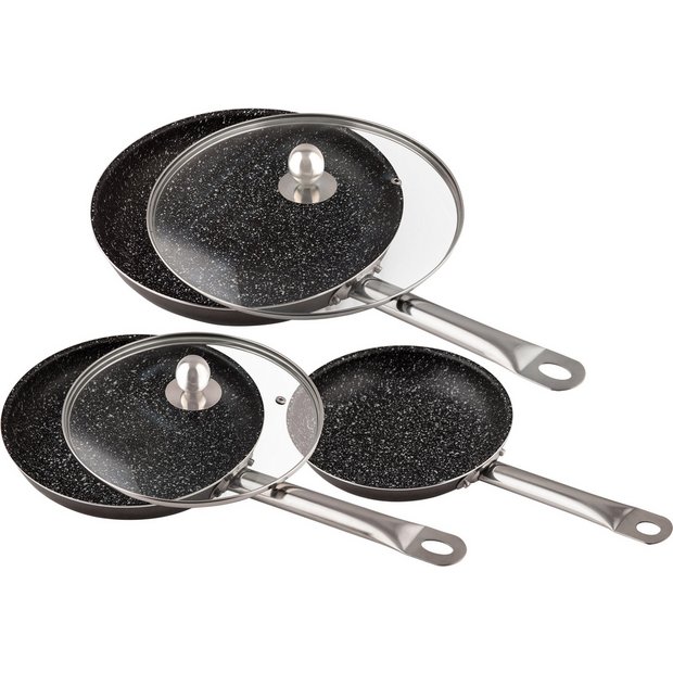 Buy Stonewell Deluxe Set of 3 Frying Pans with Lids at Argos.co.uk Your Online Shop for Frying