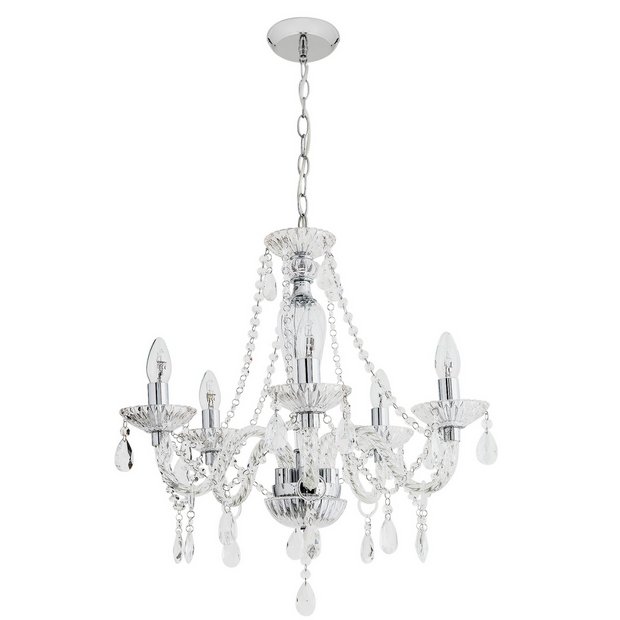 Buy Heart of House Como 5 Light Ceiling Fitting Glass at Argos.co.uk
