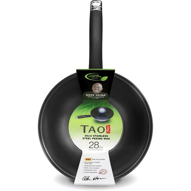 Buy Ken Hom Tao Plus 28cm Carbon Steel Wok at Argos.co.uk Your Online