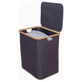 Addis Single Bamboo Laundry Container - Grey