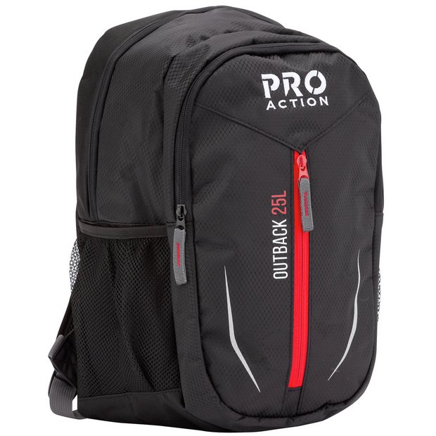 Buy Pro Action Outback 25L Backpack Black Backpacks Argos