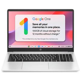 HP 15a-na0001na 15.6in Celeron 4GB 64GB Chromebook - Silver