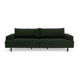 Habitat Julien Fabric 4 Seater Sofa - Dark Green