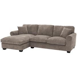 Argos Home Taylor Fabric Left Hand Corner Sofa - Mink