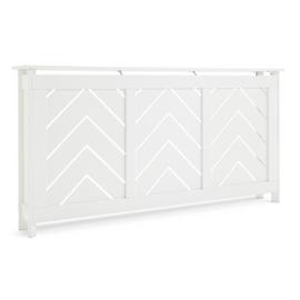Habitat Chevron Large Radiator Cover - White