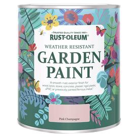 Rust-Oleum Garden Matt Paint 750ml - Pink Champagne