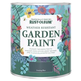 Rust-Oleum Garden Matt Paint 750ml - Evening Blue