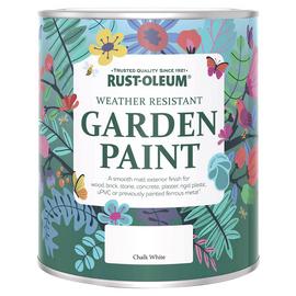 Rust-Oleum Garden Matt Paint 750ml - Chalk White