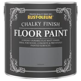Rust-Oleum Chalky Floor Matt Paint 2.5L - Anthracite