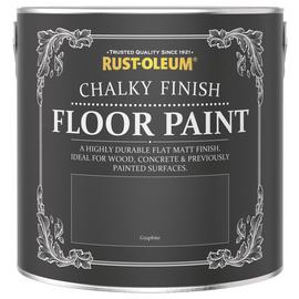 Rust-Oleum Chalky Floor Matt Paint 2.5L - Graphite