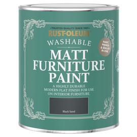 Rust-Oleum Furniture Matt Paint 750ml - Black Sand