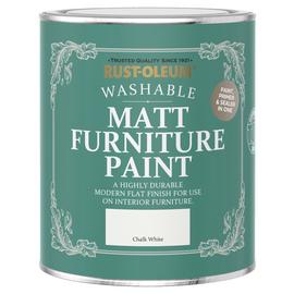 Rust-Oleum Furniture Matt Paint 750ml - Chalk White