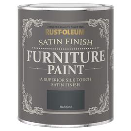 Rust-Oleum Furniture Satin Paint 750ml - Black Sand