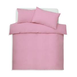 Habitat Polycotton Pink Bedding Set - Double