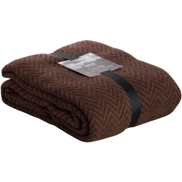 Buy Sabichi Zig Zag Throw Chocolate at Argos.co.uk Your Online Shop