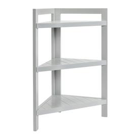 Argos Home 3 Tier Bathroom Corner Shelf Unit - Grey