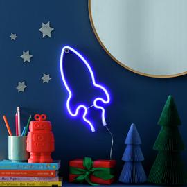 Argos Home Battery Neon Rocket Shaped Christmas Light