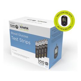 Kinetik Wellbeing Blood Glucose Test Strips Pack of 100