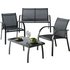 Argos Home Milan 4 Seater Metal Sofa Set