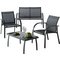 Argos Home Milan 4 Seater Metal Sofa Set