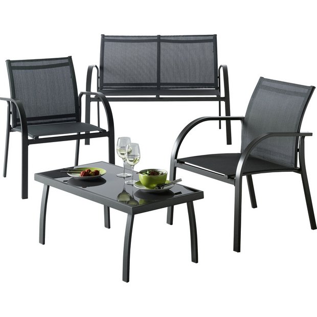 Buy HOME Milan 4 Seater Metal Sofa Set at Argos.co.uk Your Online
