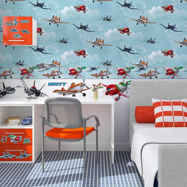 Buy Disney Planes Wallpaper Sample Multicoloured at Argos.co.uk