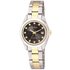 Citizen Ladies' Eco-Drive Black Dial Two Tone Watch