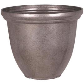 Terrastyle 45cm Plastic Metalic Silver Planter