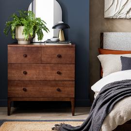 Habitat Loxley 4 Drawer Chest - Walnut