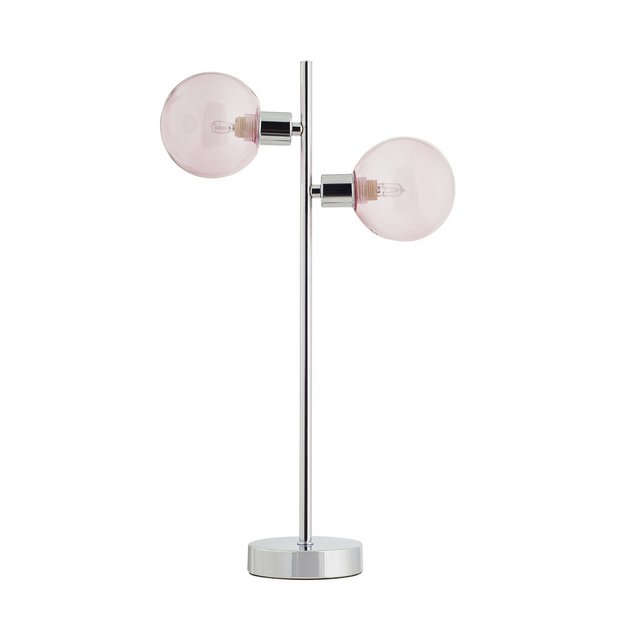 Buy Argos Home Boutique Table Lamp Chrome Blush Pink Table Lamps Argos