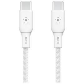 Belkin Braided USB-C to USB-C 2m  Cable - White
