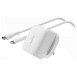 Belkin 20W USB-C Wall Charger With Lightning Cable - White