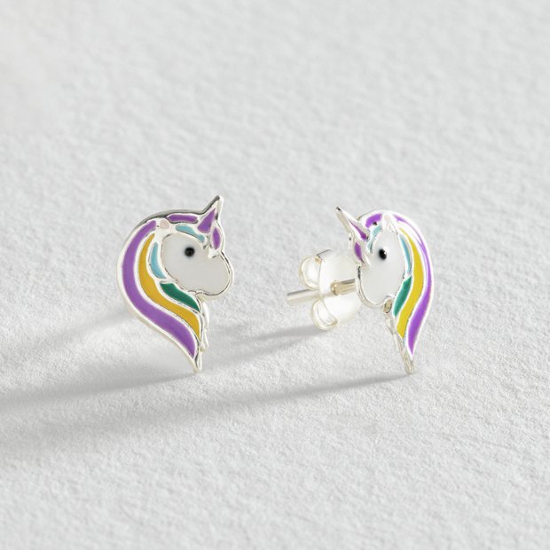 Unicorn hot sale rainbow earrings