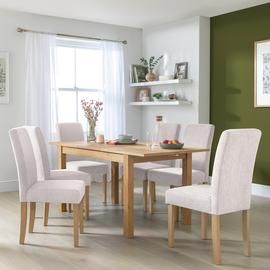 Habitat Clifton Wood Extending Dining Table & 4 Chairs