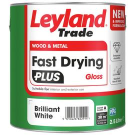 Leyland - Fast Dry Plus - Gloss - Brilliant White - 2.5L