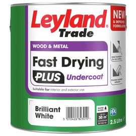Leyland - Fast Dry Plus - Undercoat - Brilliant White - 2.5L