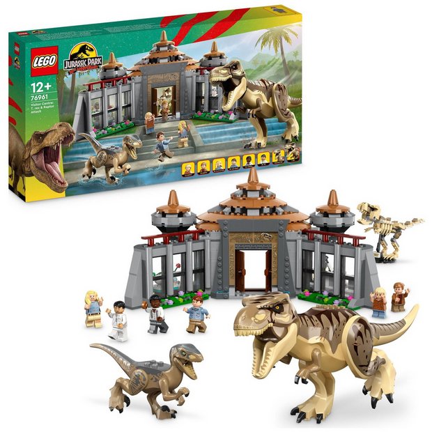 Buy LEGO Jurassic Park Visitor Centre T.rex Raptor Attack 76961