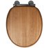 Croydex Moulded Wood Toilet Seat - Light Oak Effect