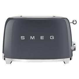 Smeg TSF01GRUK 50's Style Retro 2 Slice Toaster - Grey