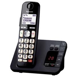 Panasonic KX-TGE820EB Big Button Cordless Phone - Single