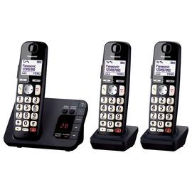 Panasonic KX-TGE823EB Big Button Cordless Phone - Triple