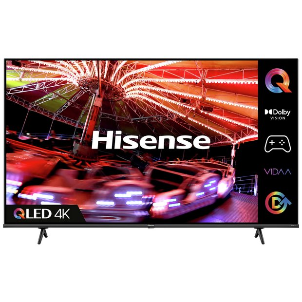 Hisense 43 Inch 43E78KQTUK Smart 4K UHD HDR QLED Freeview TV, £299.00