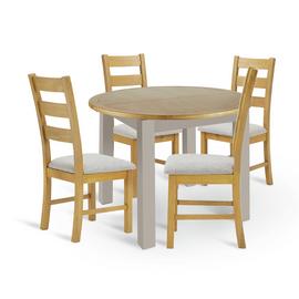 Argos Home Ashwell Oak Dining Table & 4 Oak Chairs