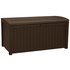 Keter Borneo 416L Rattan Effect Garden Storage Box - Brown