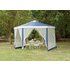 Argos Home 4m Hexagonal Garden Gazebo with Side Panels -Blue