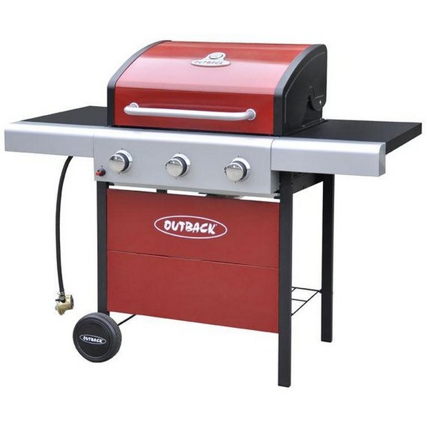 Buy Outback Apollo 3 Burner Propane Gas BBQ Red at Argos.co.uk Your