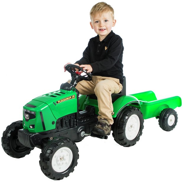 Buy Chad Valley Tractor and Trailer Ride On Pedal powered vehicles